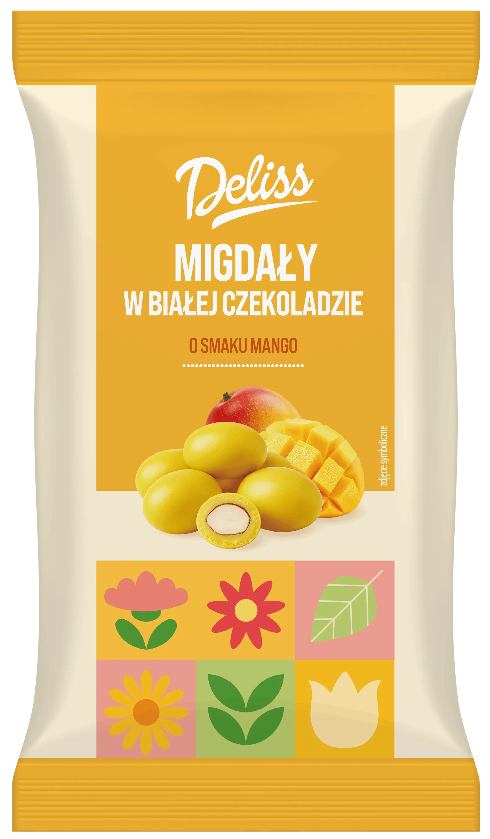 Migdały w białej czek o sm mango Deliss 100g WN26 widok 1