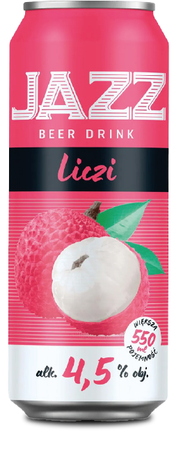 Piwo Jazz liczi 0,55l 4,5% puszka widok główny