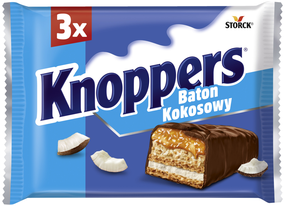 Baton Knoppers kokosowy 3x40g widok 1