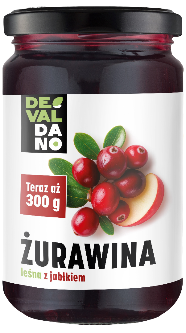 Żurawina leśna z jabłkiem Devaldano 300g widok 1