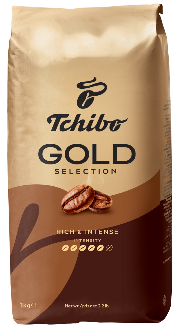 Kawa ziarnista Tchibo Gold Selection 1kg widok główny