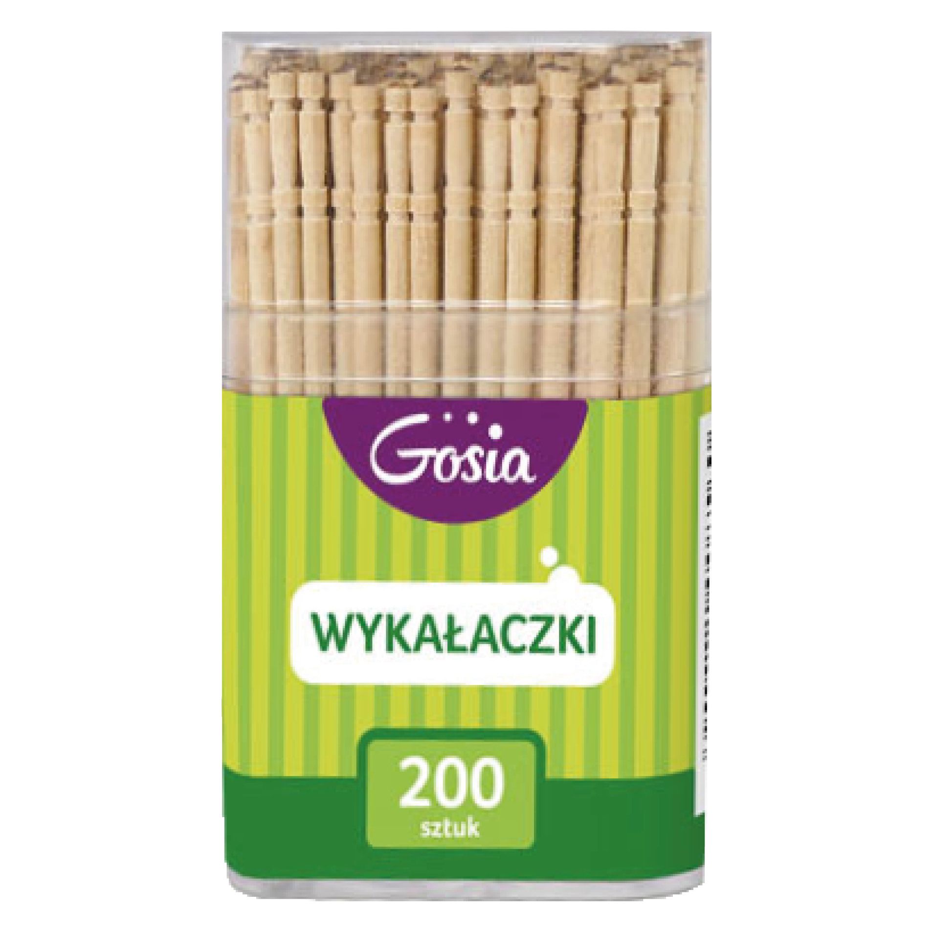 Wykałaczki w plastikowym opakowaniu 200szt. Gosia widok 1