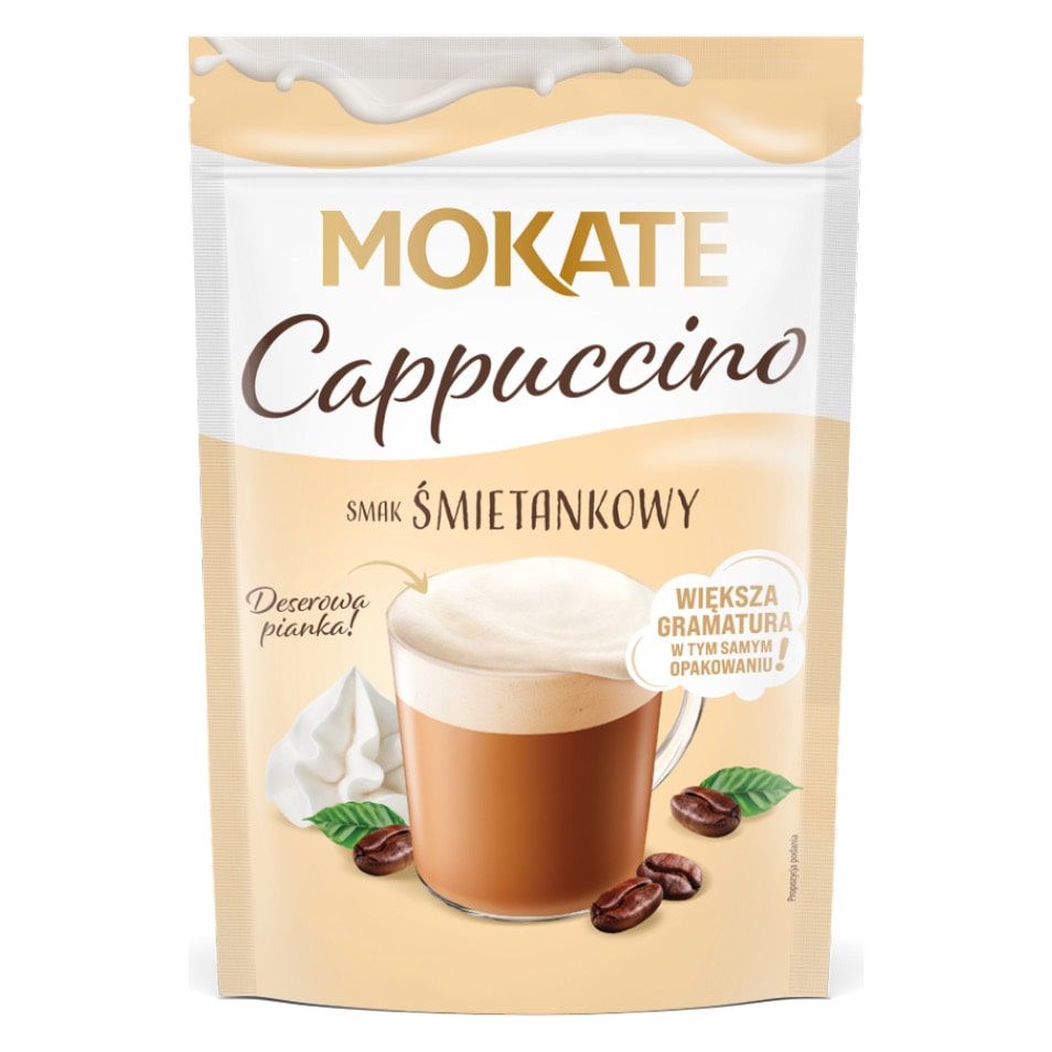 Kawa cappuccino śmietankowe Mokate 140g widok 1