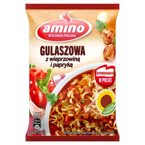 Zupa nudle gulaszowa Amino 59g widok 2