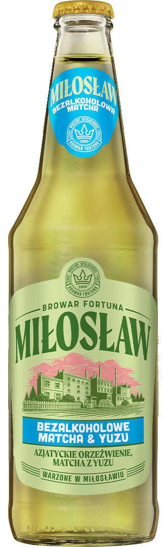 Piwo Miłosław match&yuzu 0,5l alk do 0,5% but. zw. widok 1