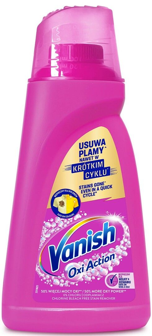 Odplamiacz do tkanin Vanish Oxi Action Pink 1l widok 1