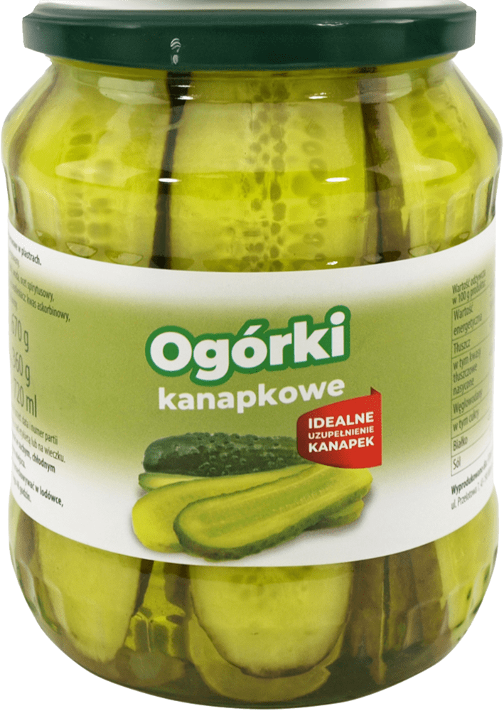 Ogórki Kanapkowe 670/360g widok 1
