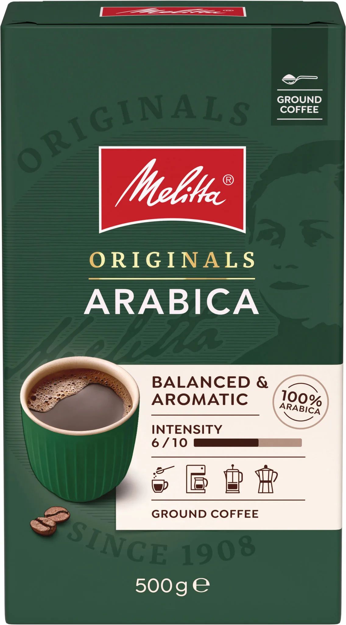 Kawa mielona Originals Arabica Melitta 500g widok 1