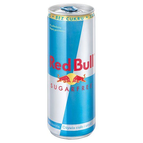 Napój energetyczny Red Bull sugarfree 250ml puszka widok 2