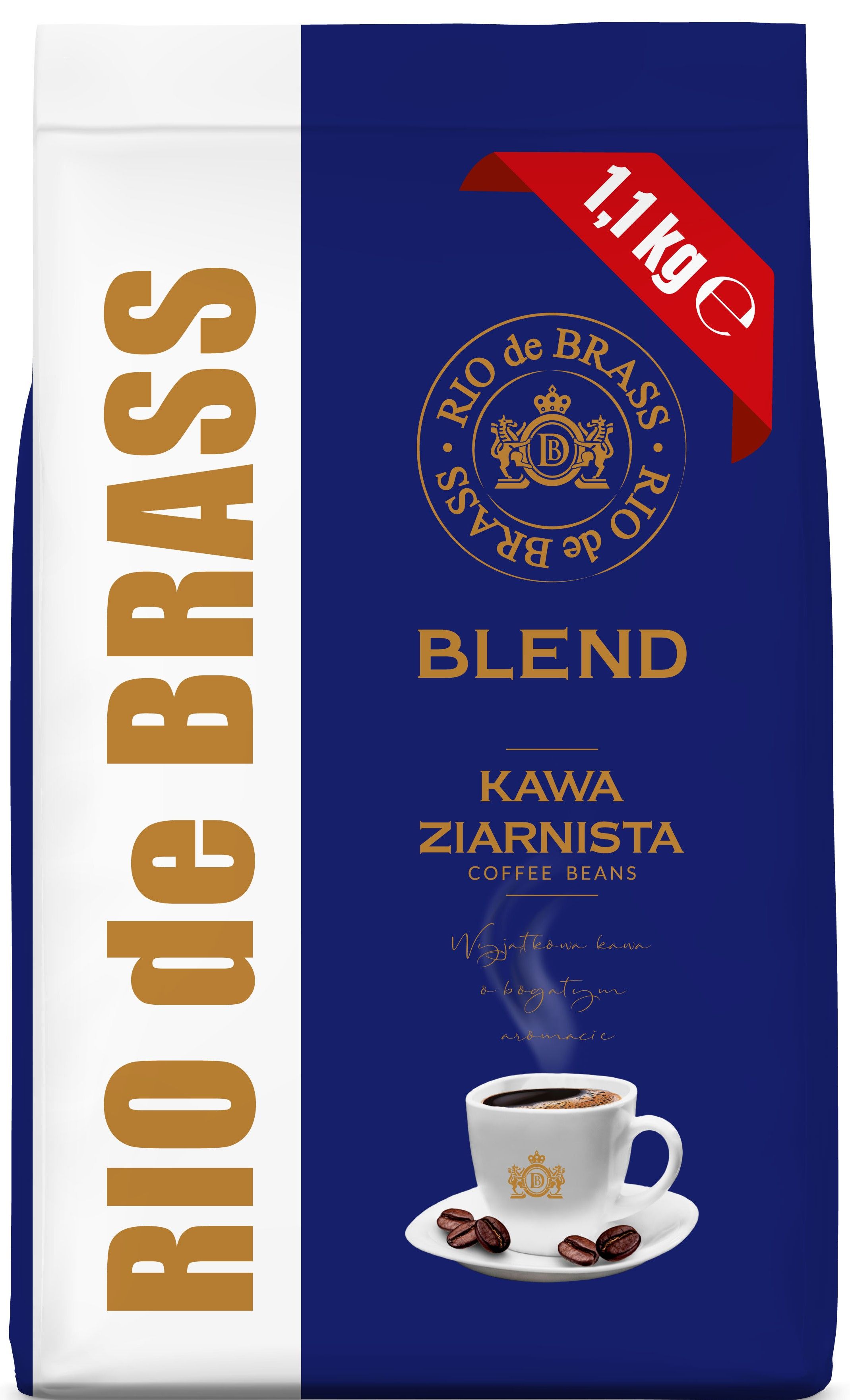 Kawa ziarnista Blend Rio De Brass 1,1kg widok 1