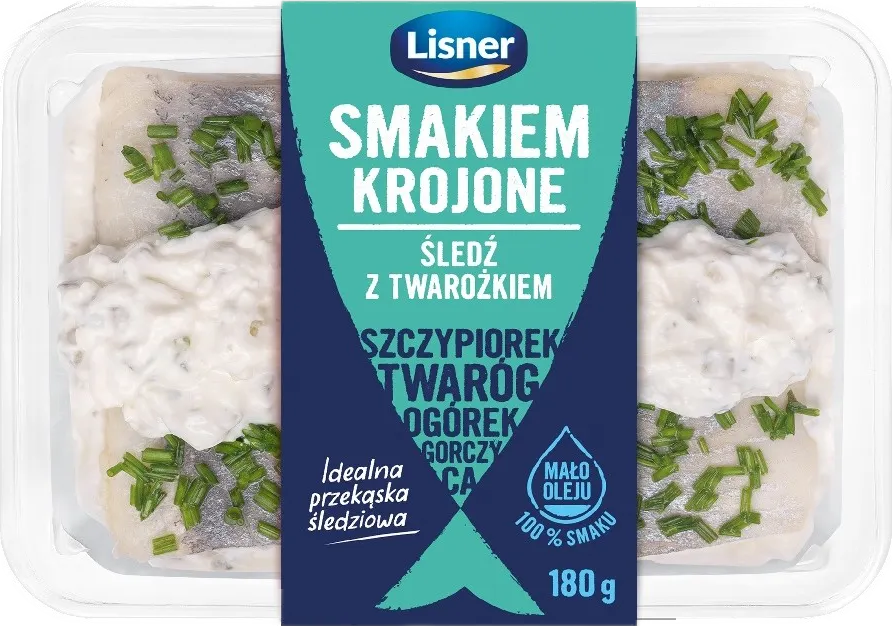 Śledzik smakiem krojone Lisner 180g mix widok 2