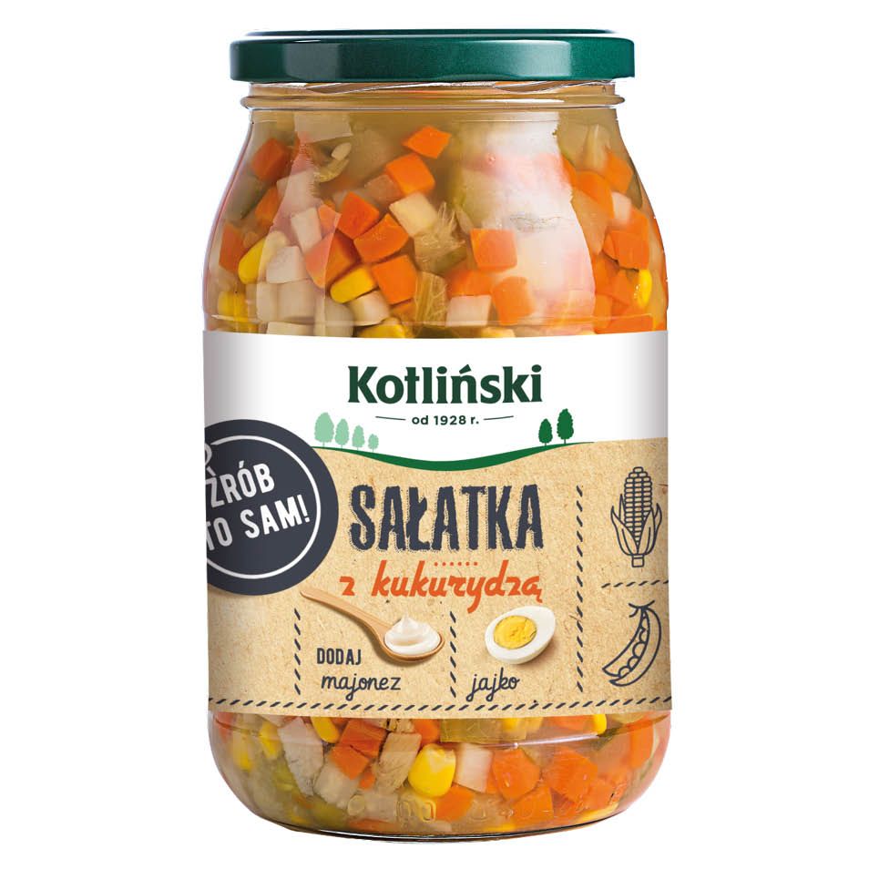 Sałatka z kukurydzą Kotliński 870/600g widok 1