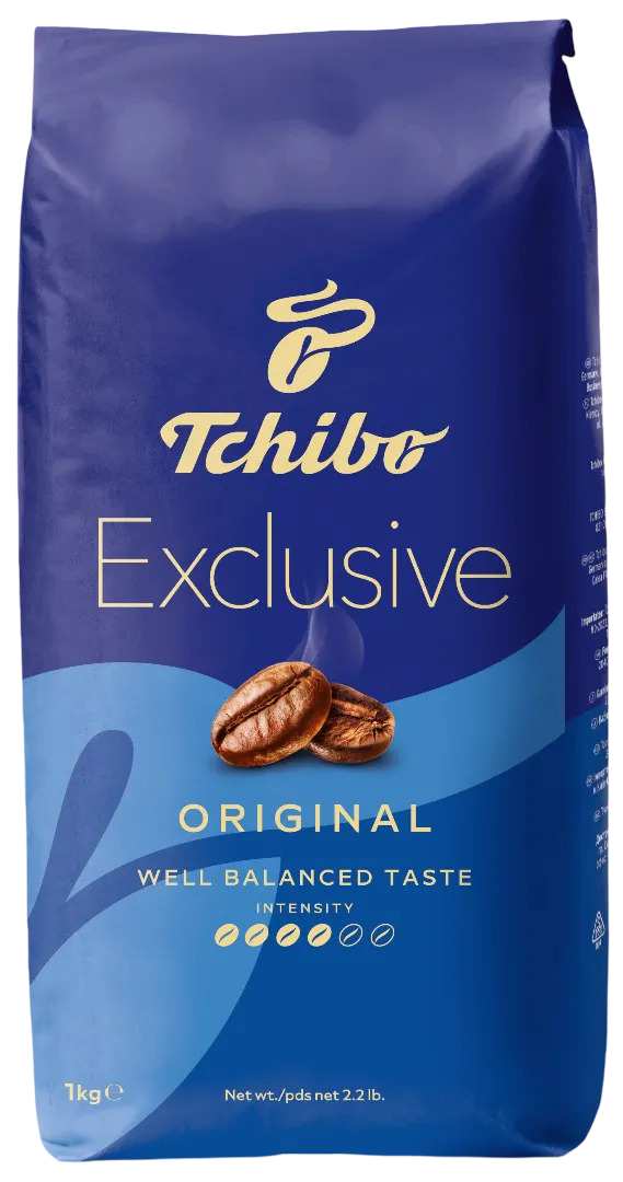 Kawa ziarnista Tchibo Exclusive 1kg widok główny