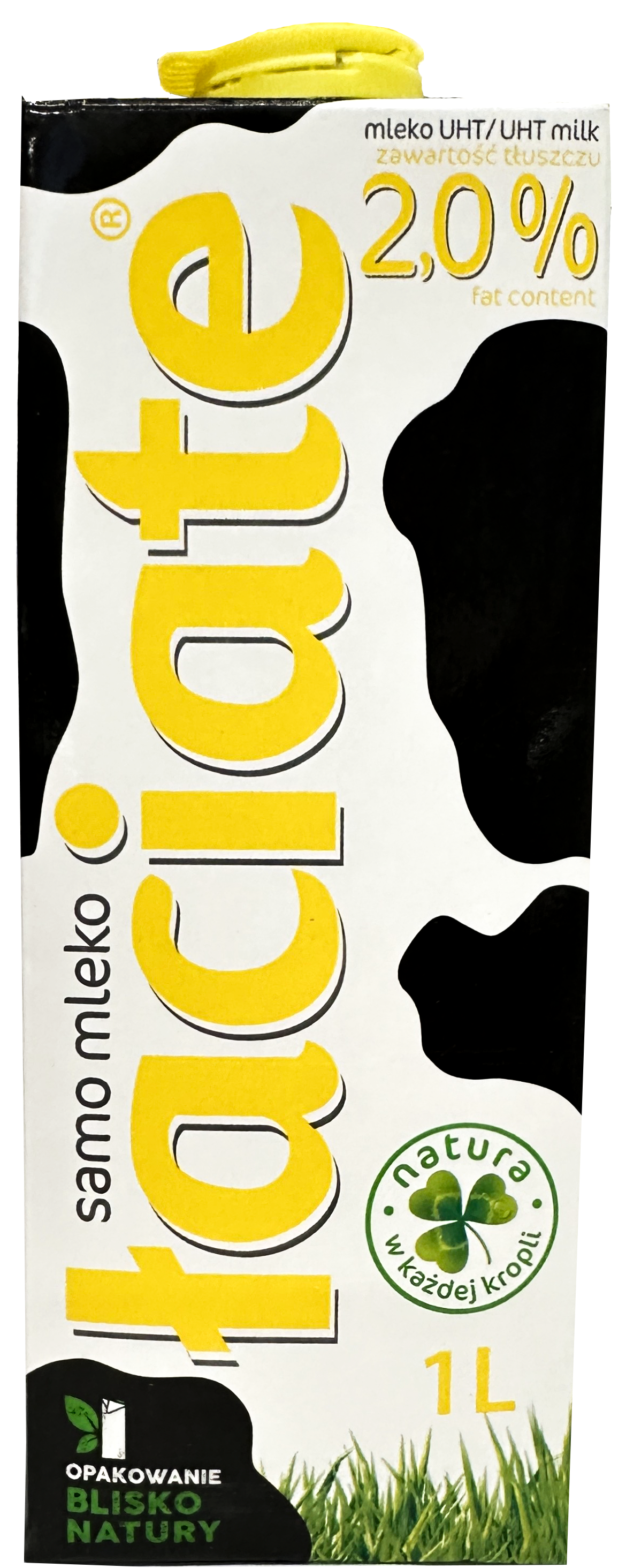 Mleko UHT 2% Łaciate 1l widok główny