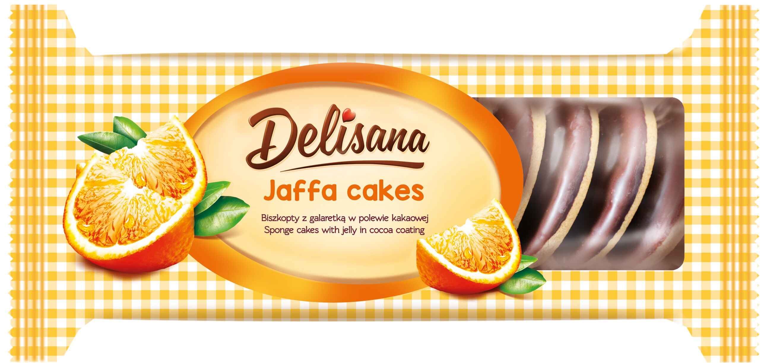 Biszkopty z galaretką pomarańczową Delisana 135g widok 1