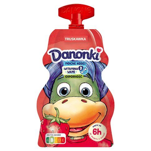 Jogurt Danonki o smaku trusk. w saszetce 70g widok 2