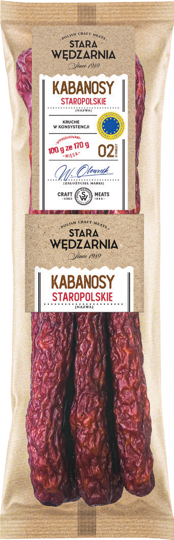 Kabanosy staropolskie Stara Wędzarnia 170g widok główny