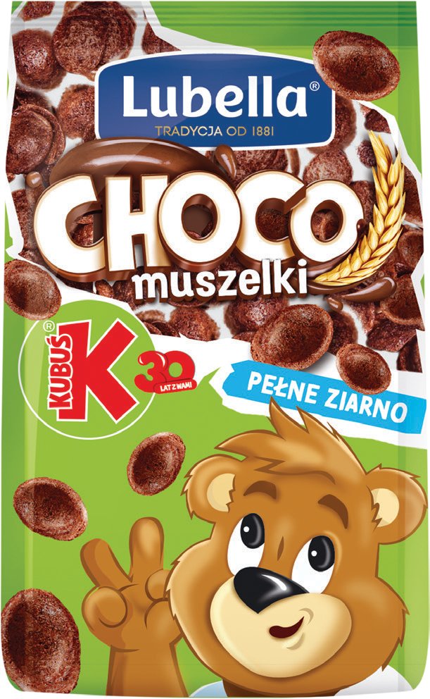 Płatki muszelki czekoladowe Lubella 500g widok 1