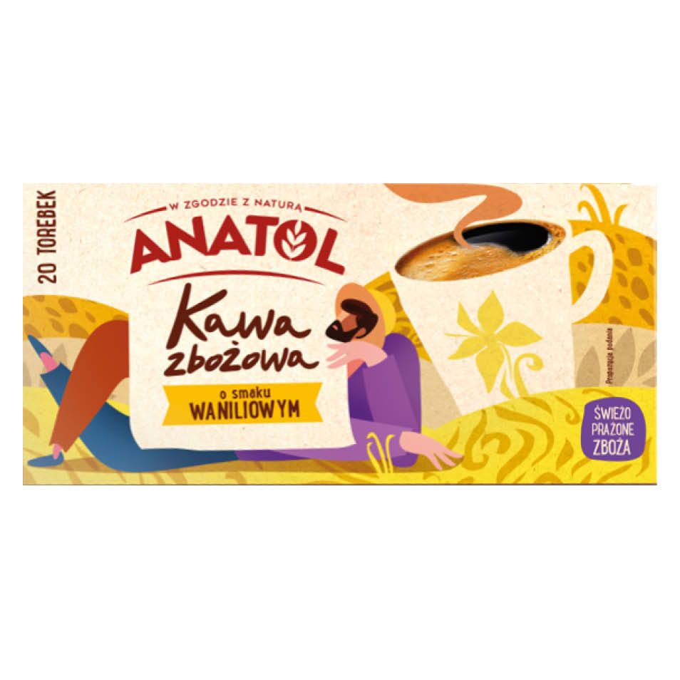 Kawa zbożowa wanilia Anatol 20x4,2g widok 1
