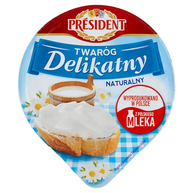 Twaróg delikatny President 150g mix widok główny