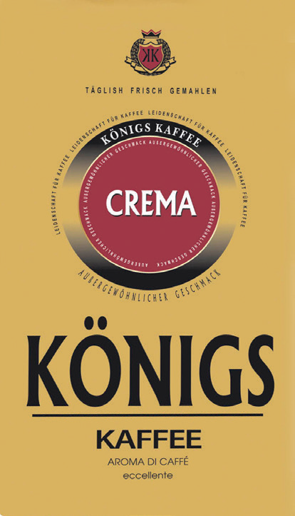 Kawa mielona Konigs crema Celmar 500g widok główny 