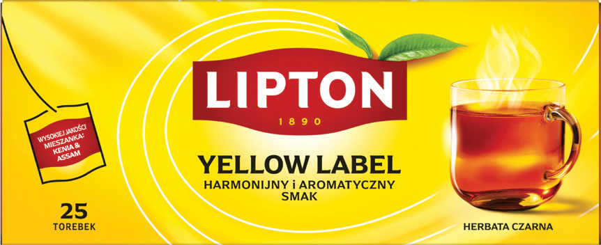 Herbata czarna ekspresowa gold Lipton 25x1,5g widok 1