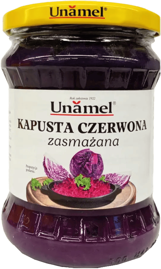 Kapusta czerwona zasmażana Unamel 460g widok 1