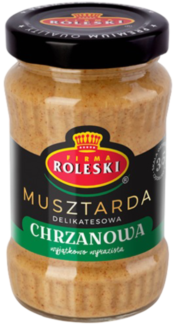 Musztarda chrzanowa Roleski 210g widok główny