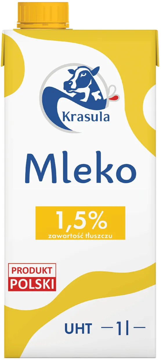 Mleko UHT 1,5% Krasula 1l widok 1