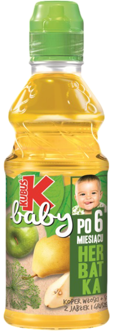 Herbatka jabłko gruszka koper Kubuś Baby 300ml widok 1