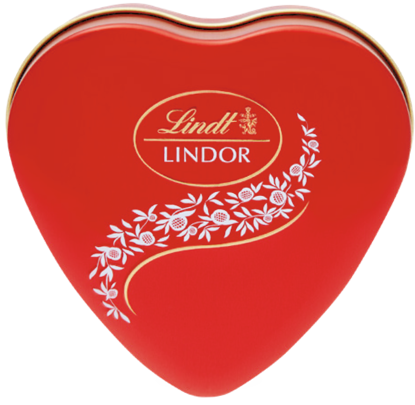 Bombonierka serce Lindor 50g widok główny