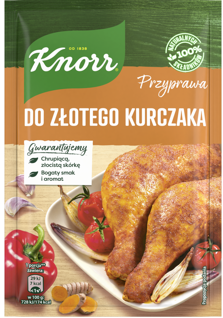 Przyprawa złoty kurczak Knorr 23g widok 1