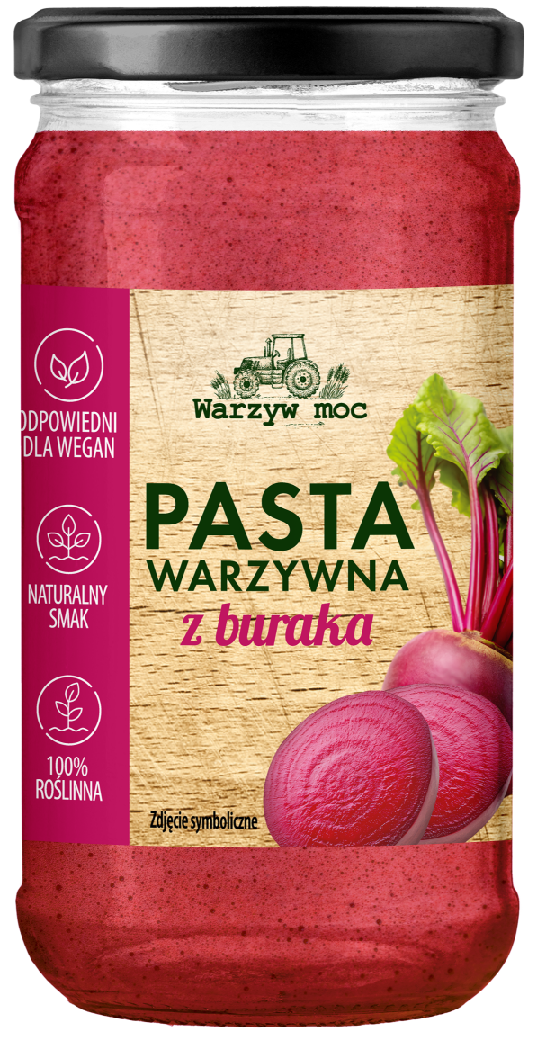 Pasta warzywna burak/por Warzyw Moc 340g mix widok główny 