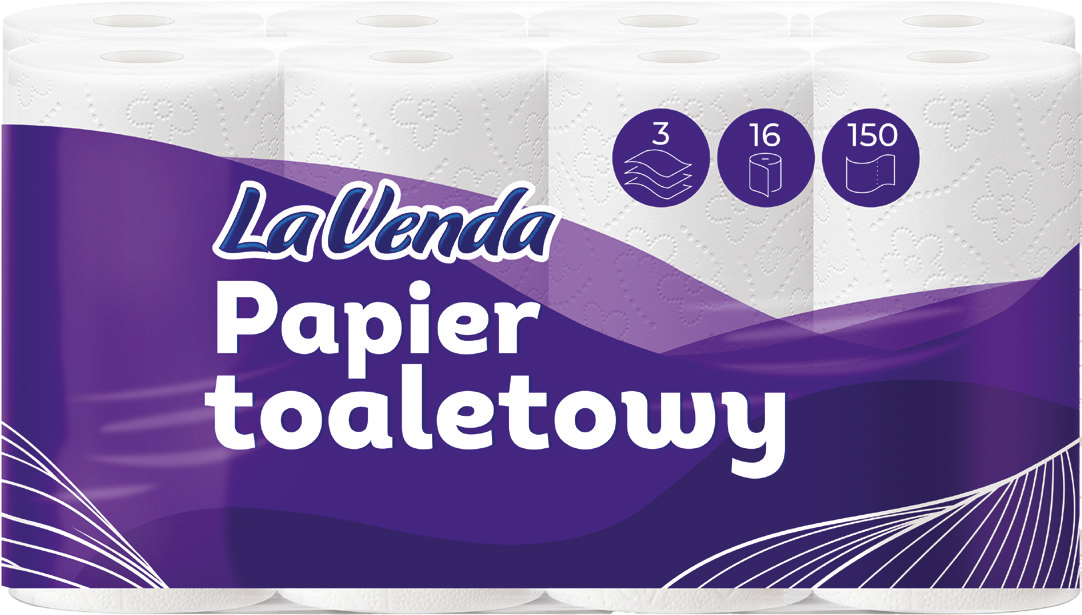 Papier toalet. Lavenda A16x150l 3w 18,4m widok 1