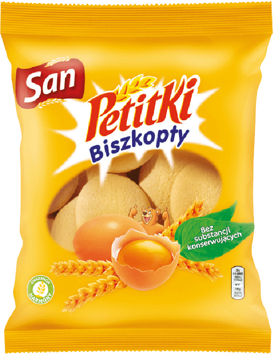 Biszkopty Petitki 120g widok główny