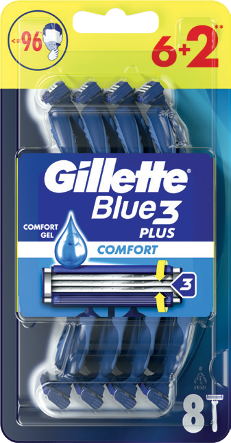 Masz. do golenia M Blue3 comfort Gillette 6+2szt widok główny