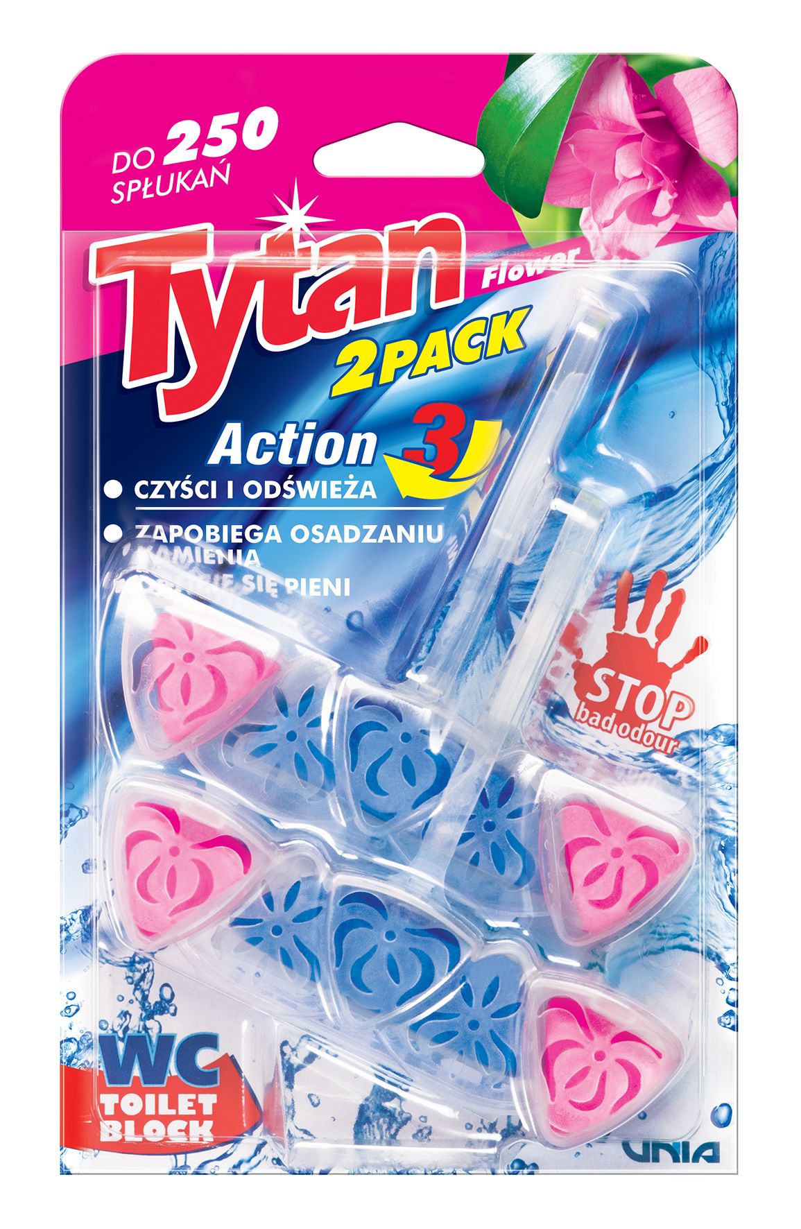 Zawieszka do wc Tytan action 2x40g mix widok 2
