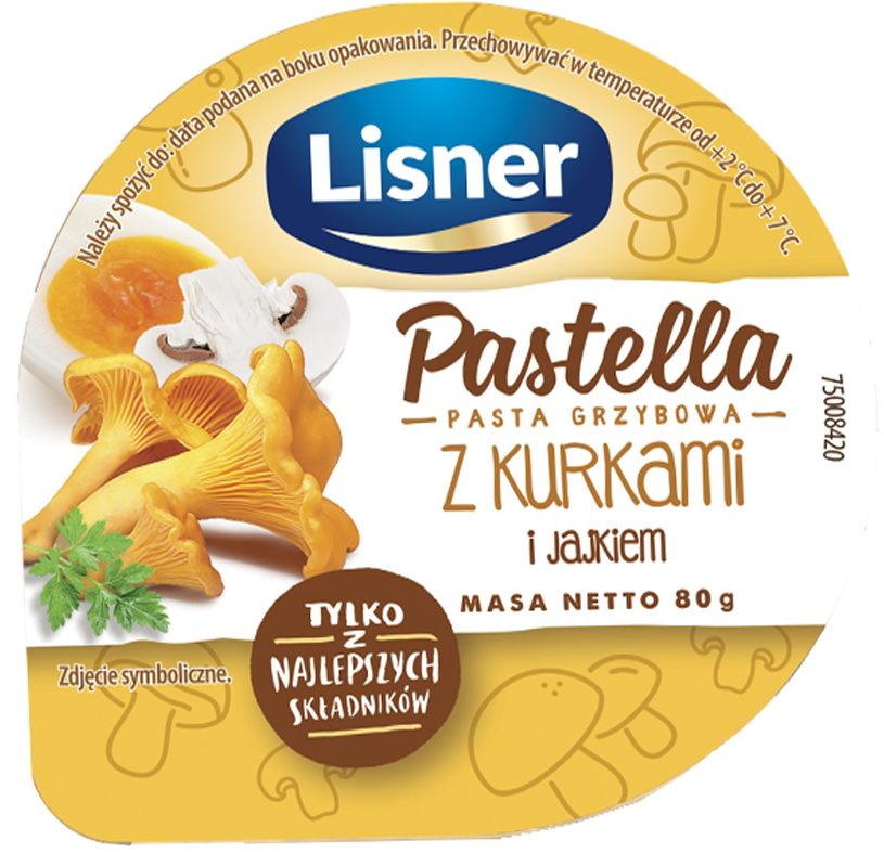 Pastella z kurkami Lisner 80g widok główny