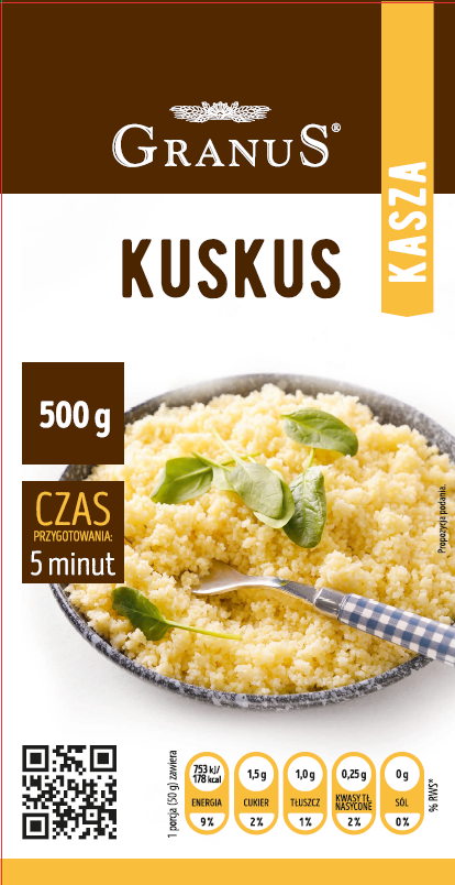 Kasza kuskus Granus 500g widok 1