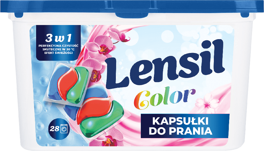 Kapsułki do prania Lensil kolor 28szt widok 1
