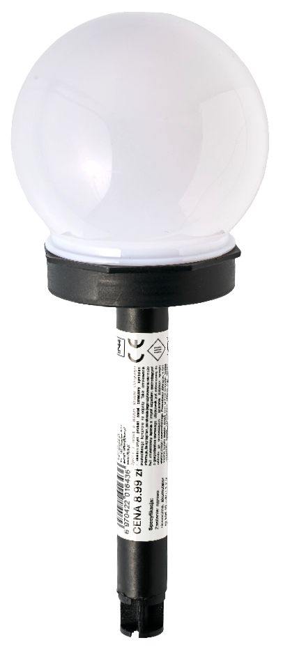 Lampa solarna kula 10cm mix O25 widok 1