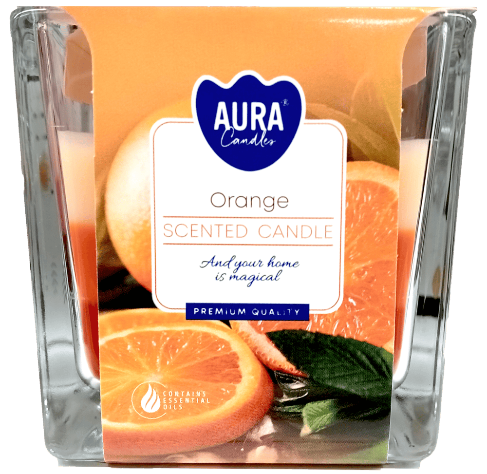 Świeca zapach. trójkol. szkle Bispol 170g 32h mix widok 2