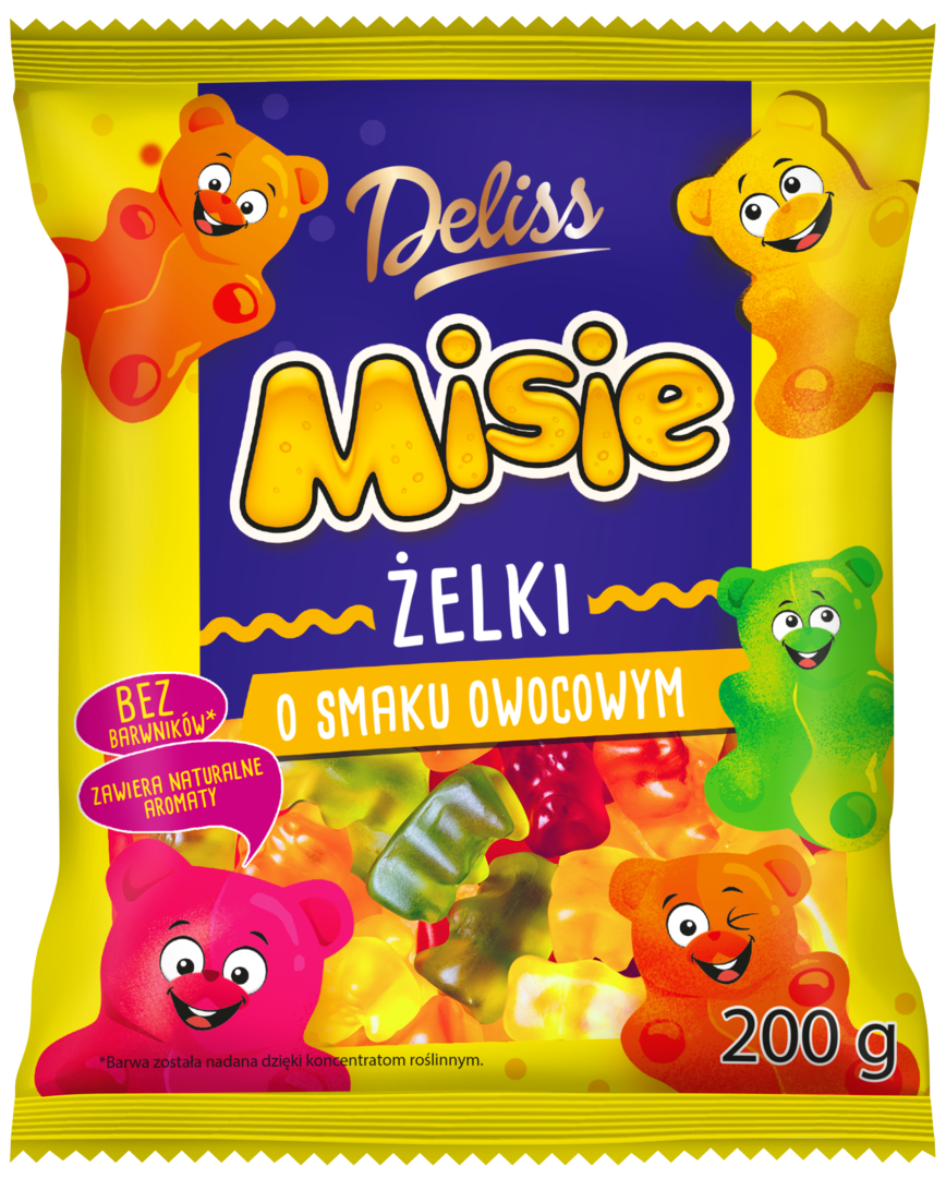 Żelki misie Deliss 200g widok 1
