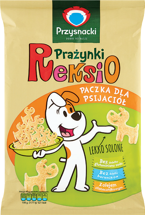 Prażynki ketchup/solone Reksio Intersnack 150g mix widok 2