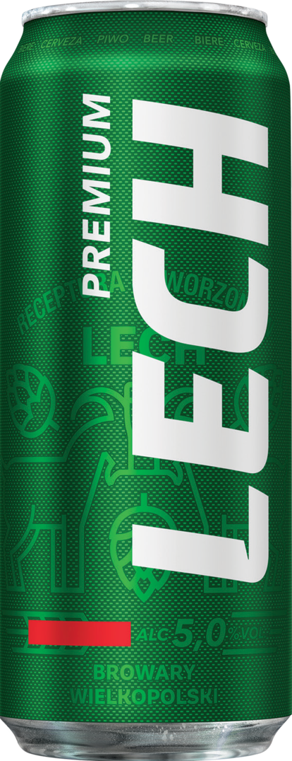 Piwo Lech premium 0,5l 5% puszka widok główny