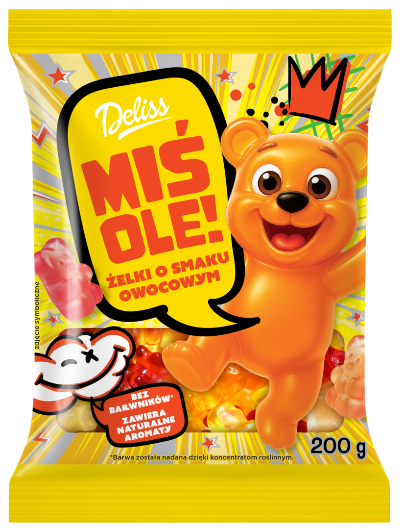 Żelki misie Deliss 200g widok główny 