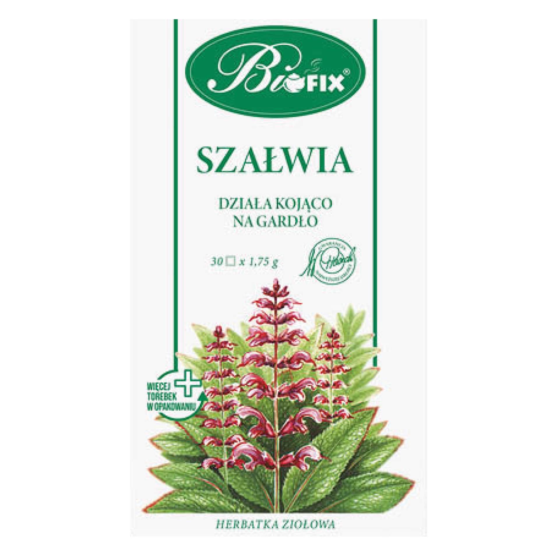 Herbatka ziołowa szałwia Bifix 30x1,75g widok 1