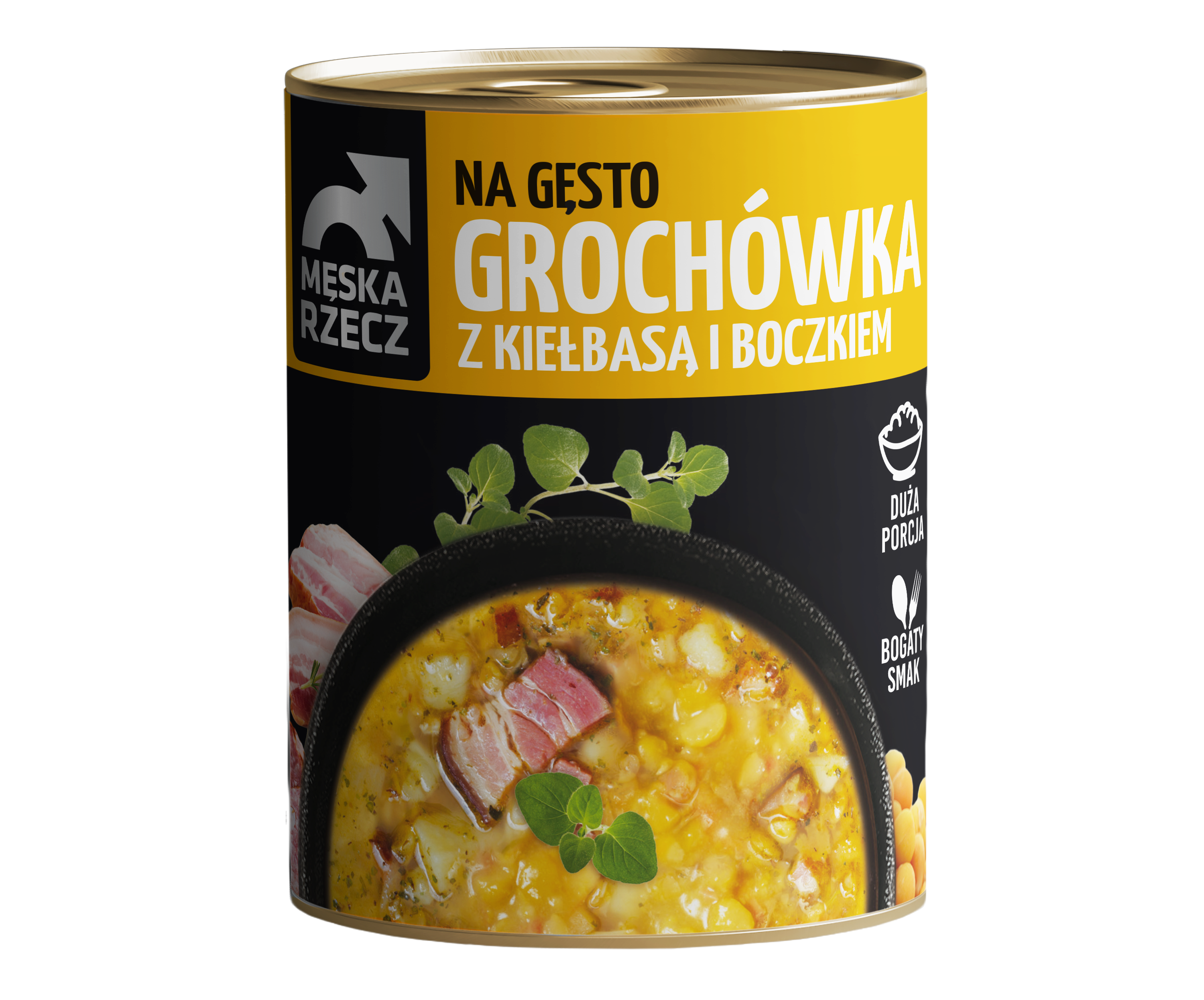 Grochówka z kiełbasą i boczkiem Męska Rzecz 840g widok 1