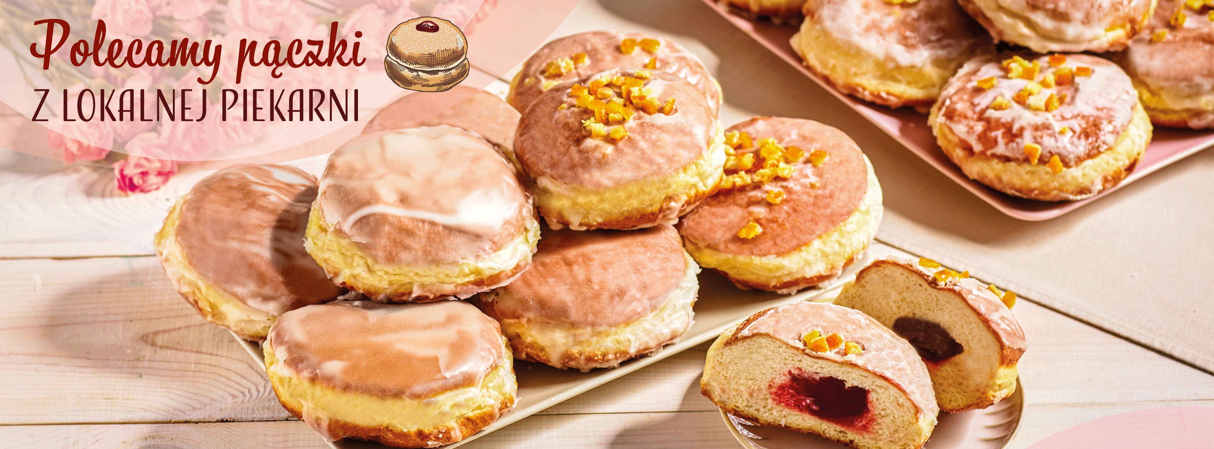 Polecamy pączki z lokalnej piekarni!