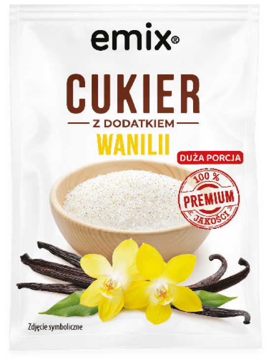 Cukier z dodatkiem wanilii Emix 20g widok główny